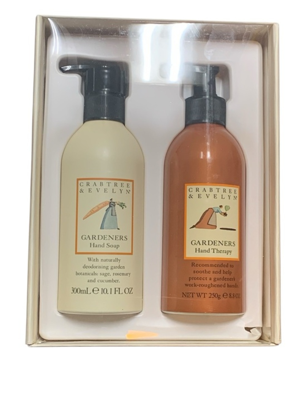 Crabtree & Evelyn Gardeners Hand Soap & Therapy Set Discontinued Rare Gift Box